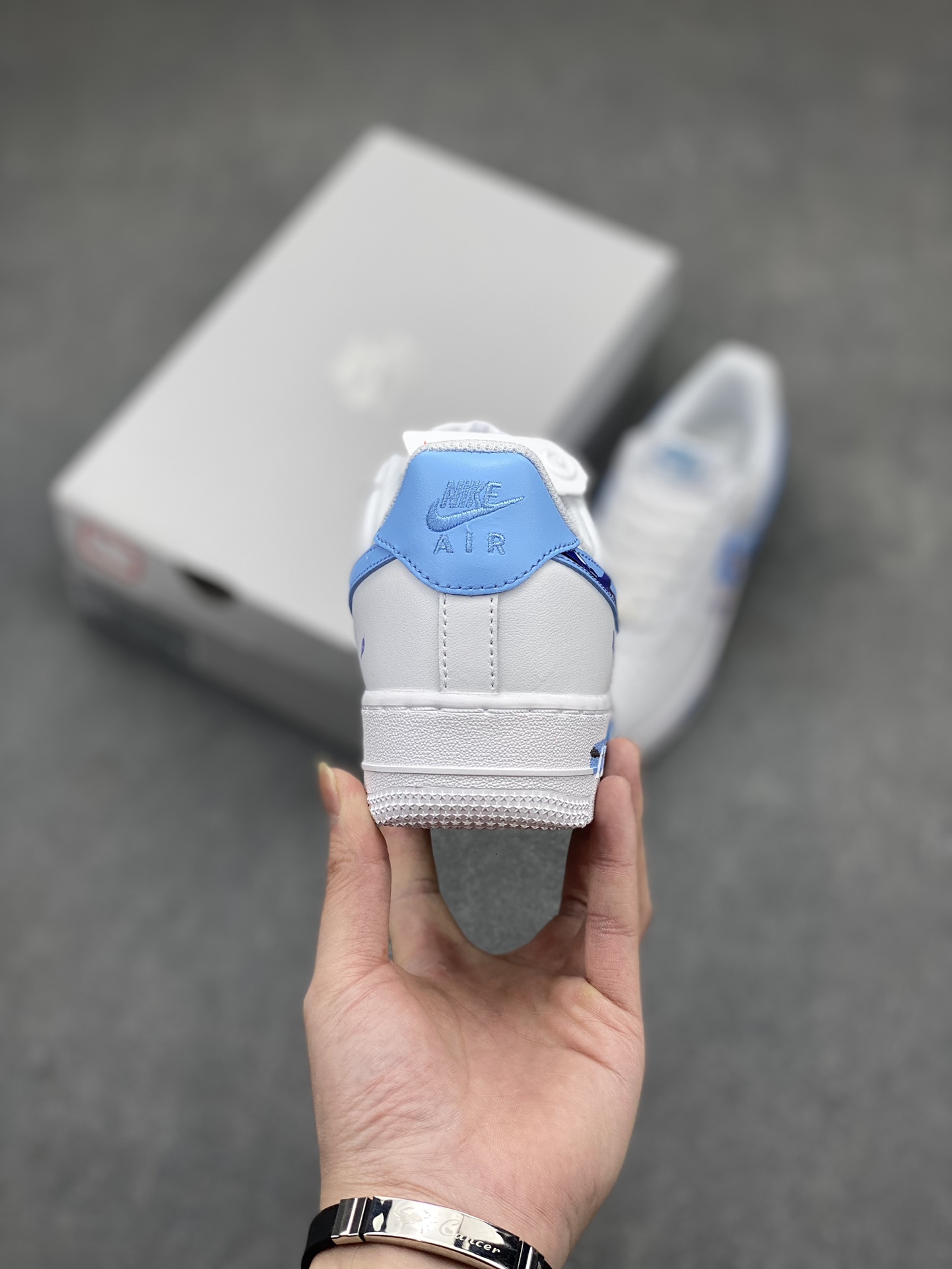 Nike Air Force 1 Low Cherry Blossom White Blue view