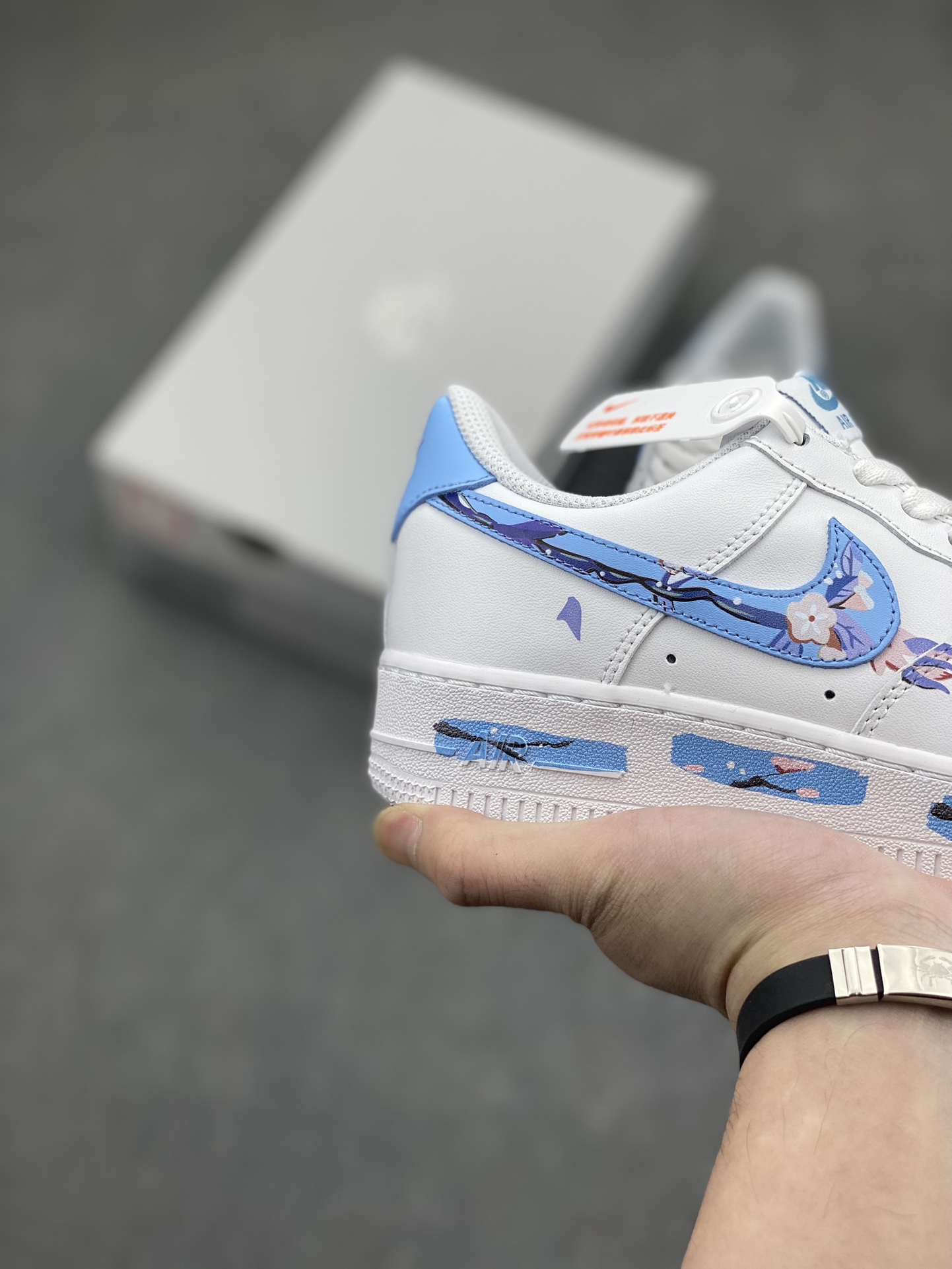 Nike Air Force 1 Low Cherry Blossom White Blue view