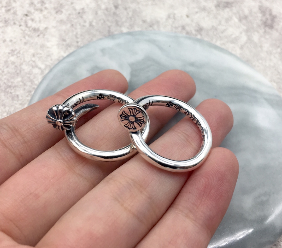 Chrome Hearts Cross Nail Spike Open Ring view