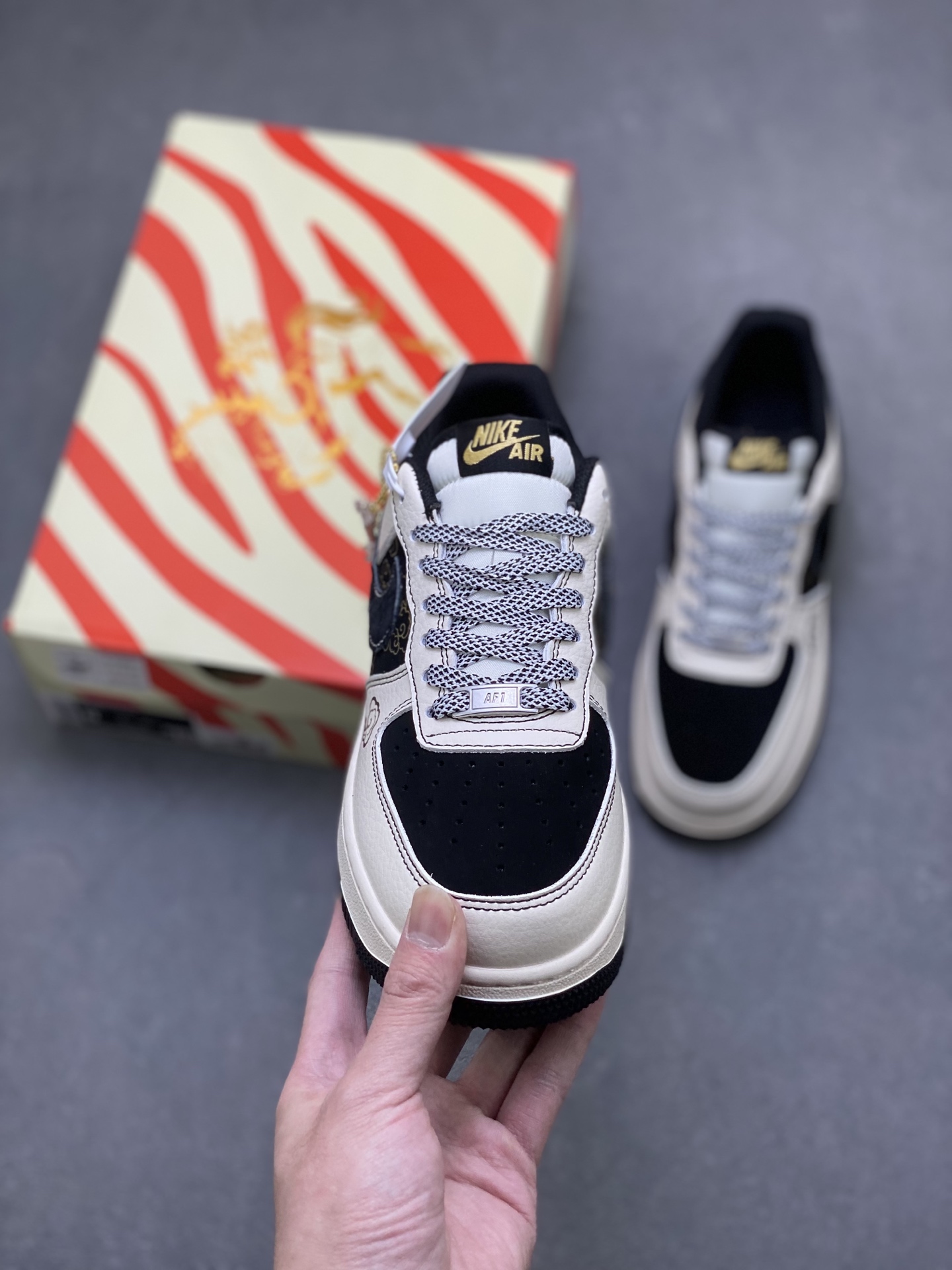 Nike Air Force 1 Low Black White view