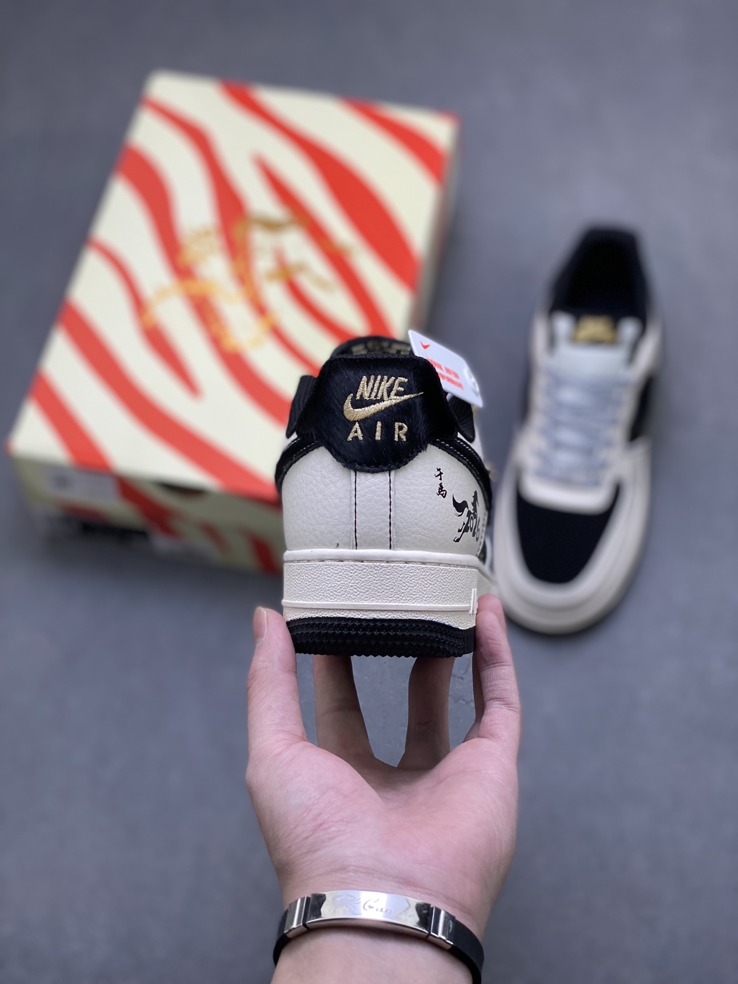 Nike Air Force 1 Low Black White view