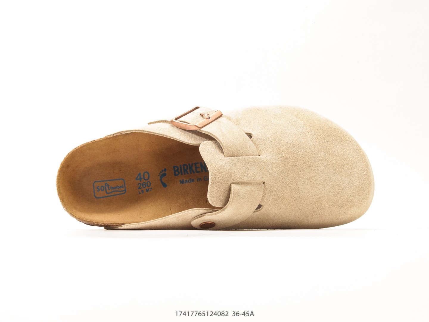 Birkenstock Boston Clog Suede Taupe view