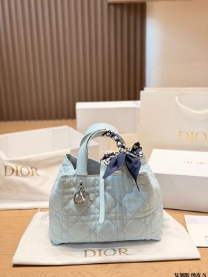 Dior Toujours Large Soft Leather Tote Bag view 2