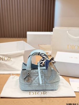 Dior Toujours Large Soft Leather Tote Bag view 3
