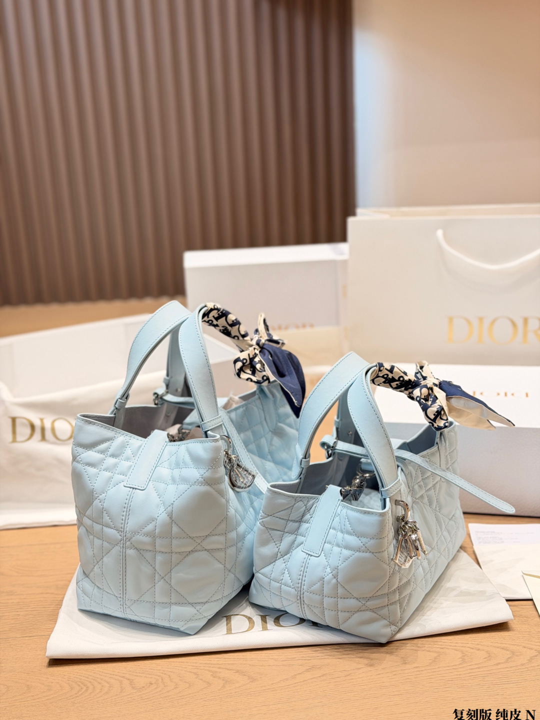 Dior Toujours Large Soft Leather Tote Bag view