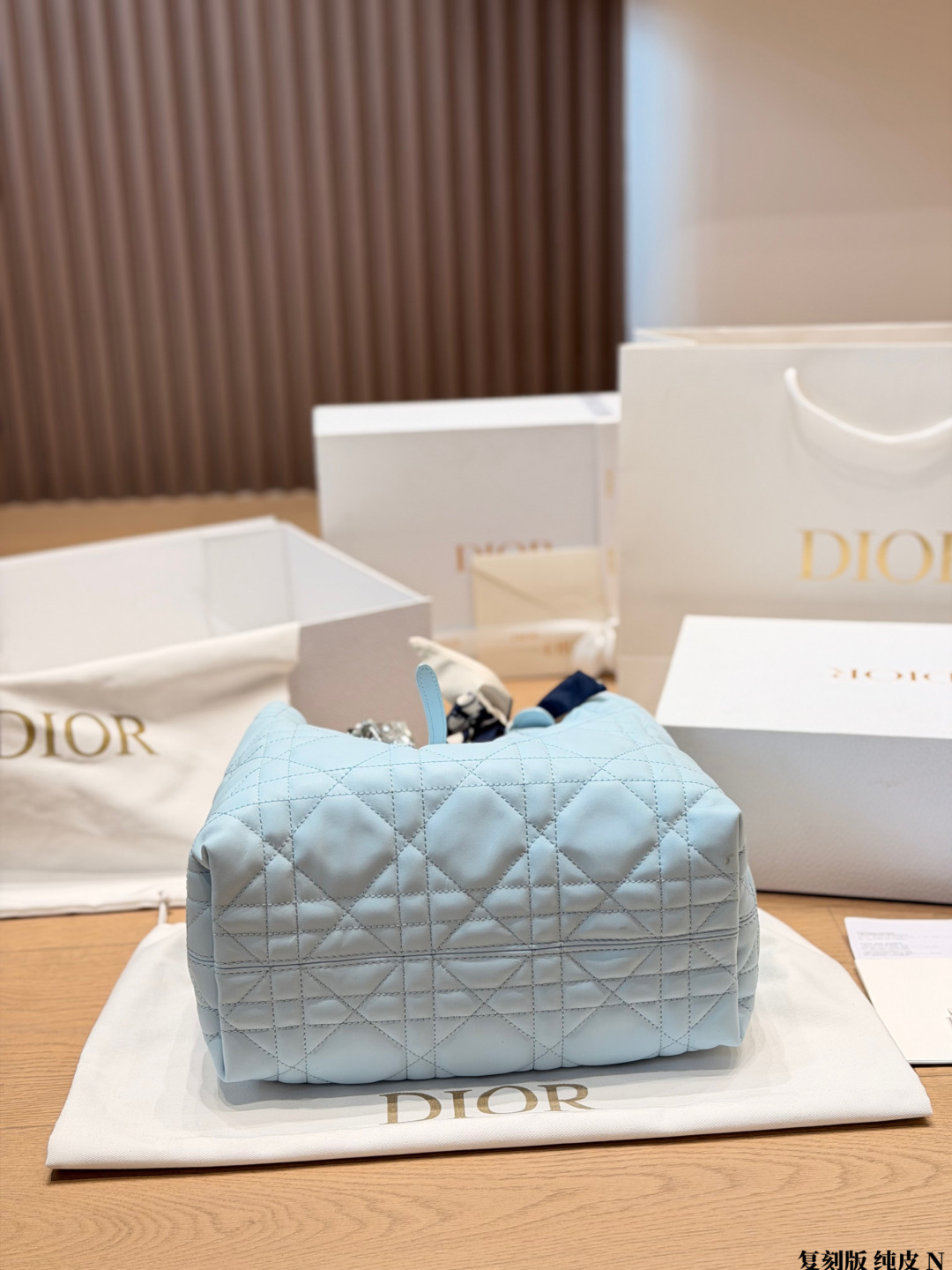 Dior Toujours Large Soft Leather Tote Bag view
