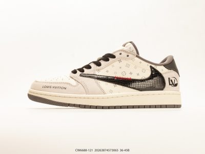 Air Jordan 1 Low x Travis Scott DIY Reverse Swoosh CW6688-121