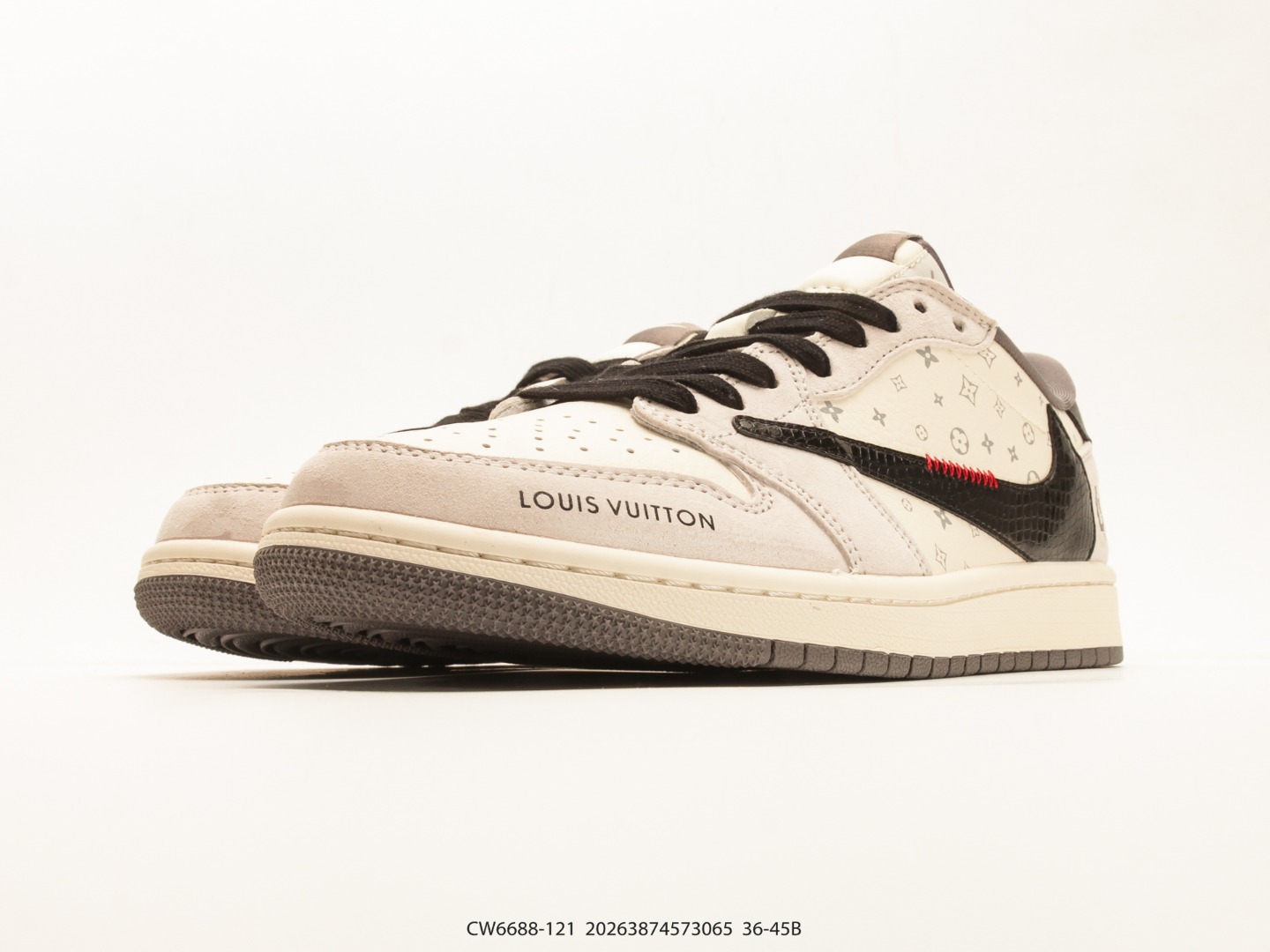 Air Jordan 1 Low x Travis Scott DIY Reverse Swoosh CW6688-121 view