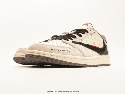 Air Jordan 1 Low x Travis Scott DIY Reverse Swoosh CW6688-121 view 5