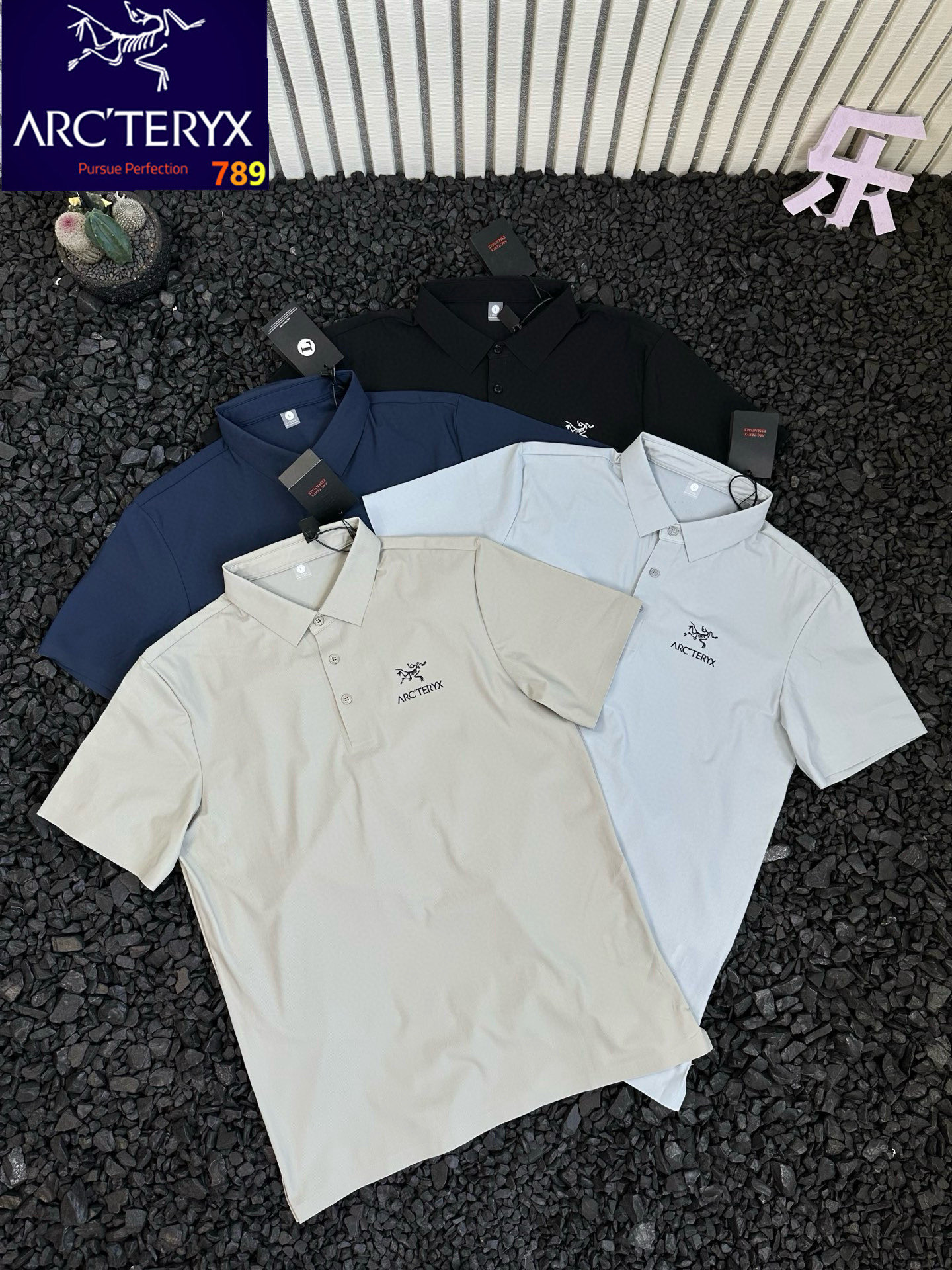 Arc'teryx Logo Print Ice-Silk Mesh Polo Shirt