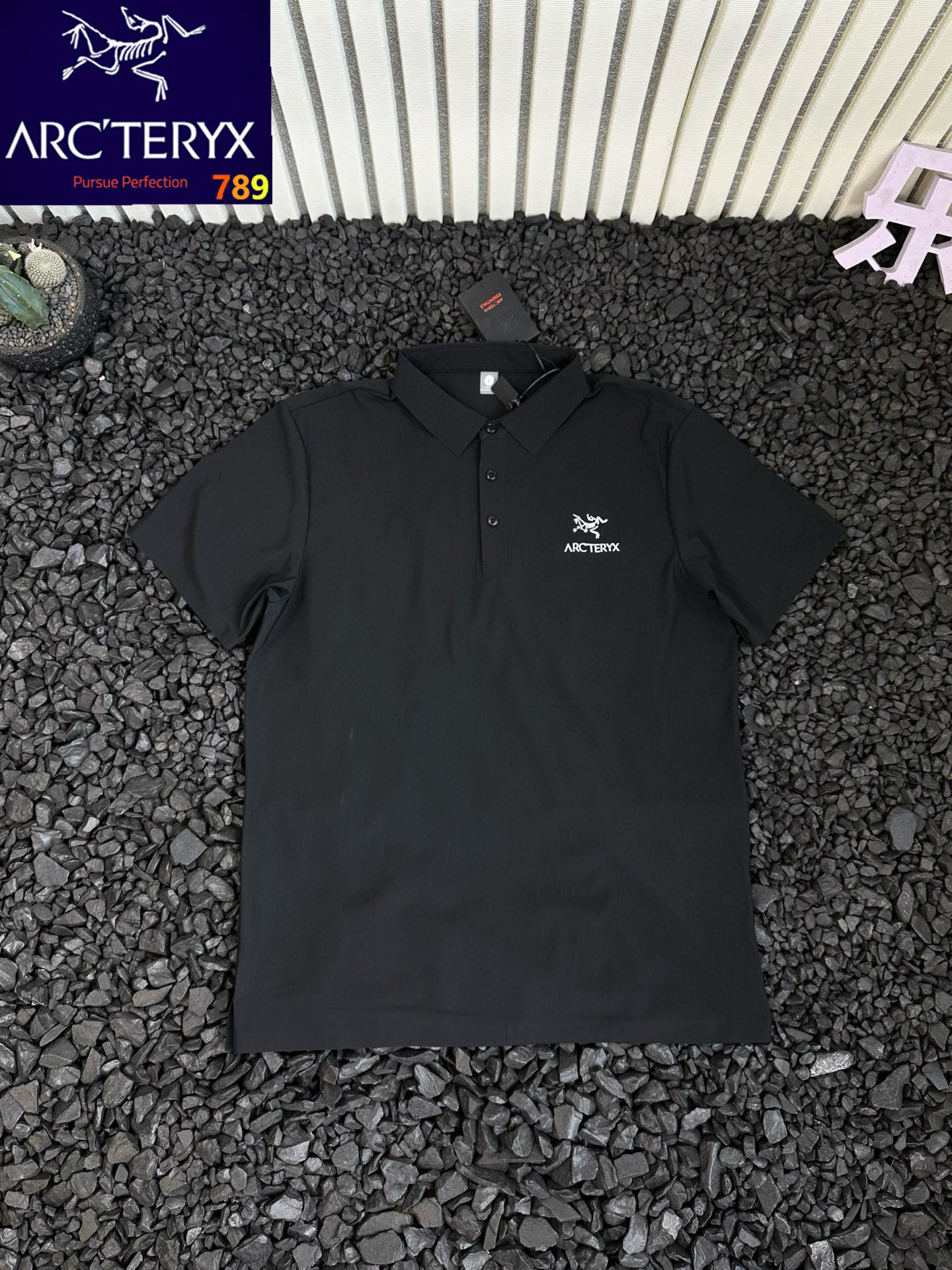Arc'teryx Logo Print Ice-Silk Mesh Polo Shirt view