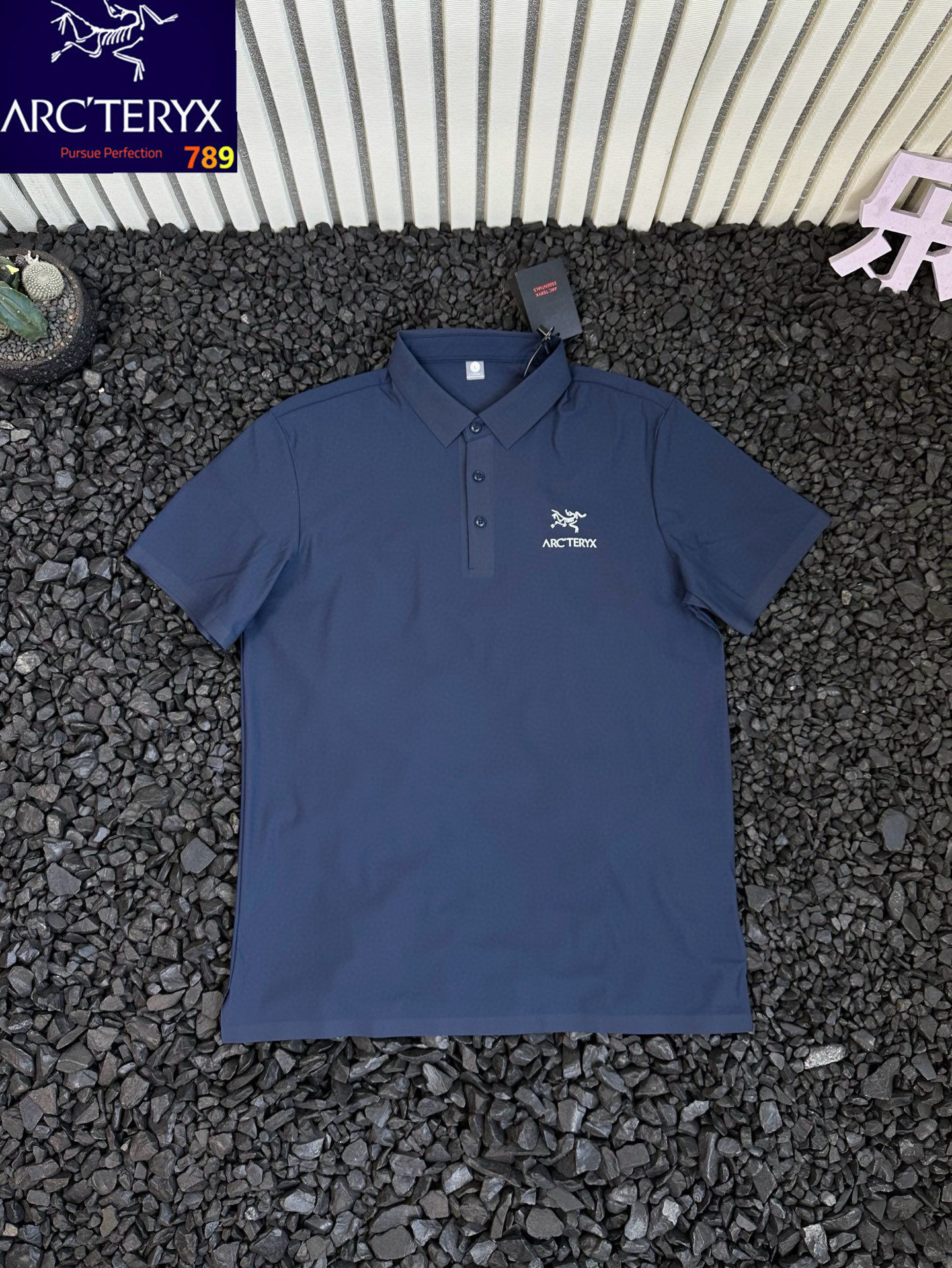 Arc'teryx Logo Print Ice-Silk Mesh Polo Shirt view