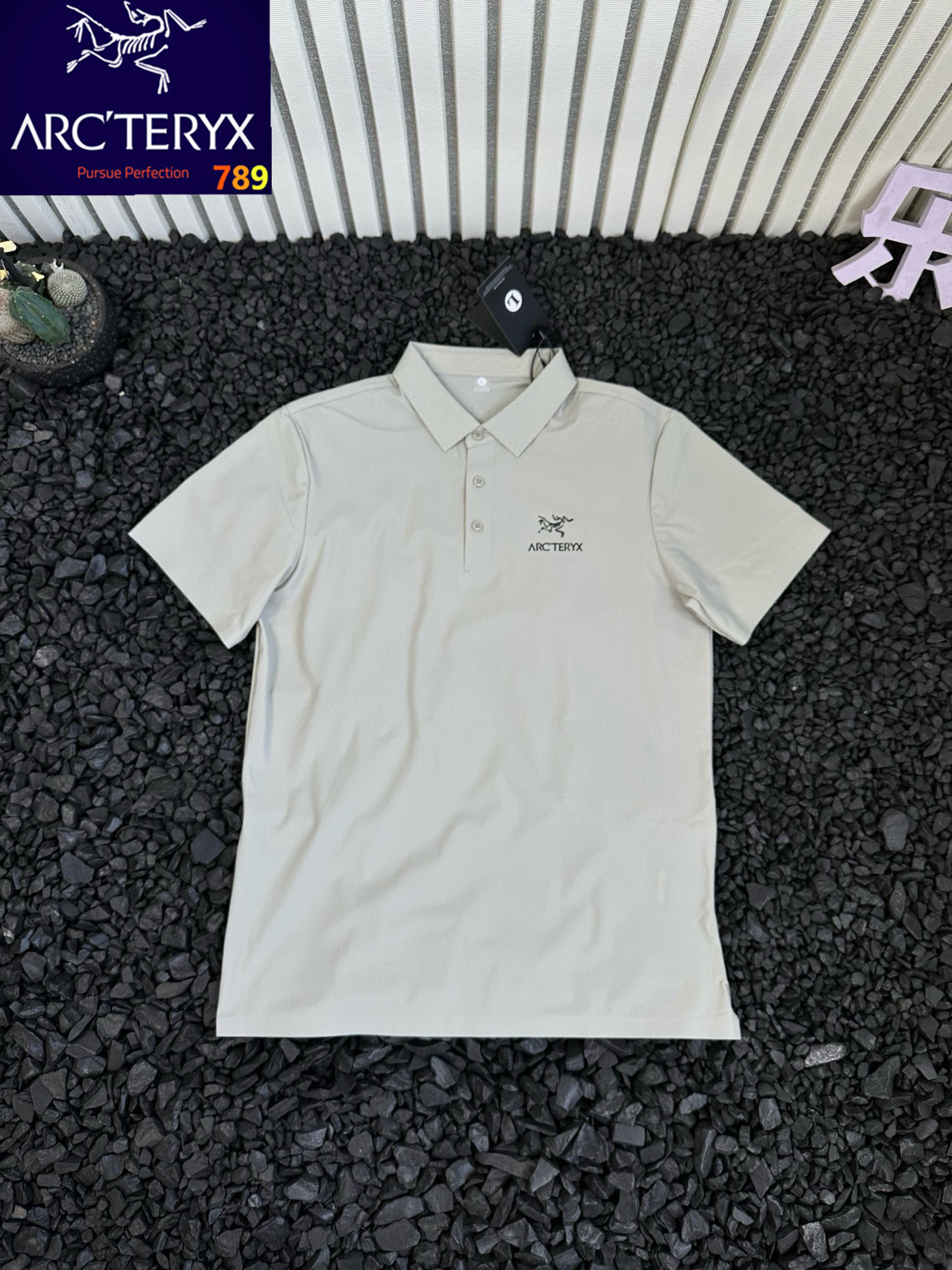 Arc'teryx Logo Print Ice-Silk Mesh Polo Shirt view