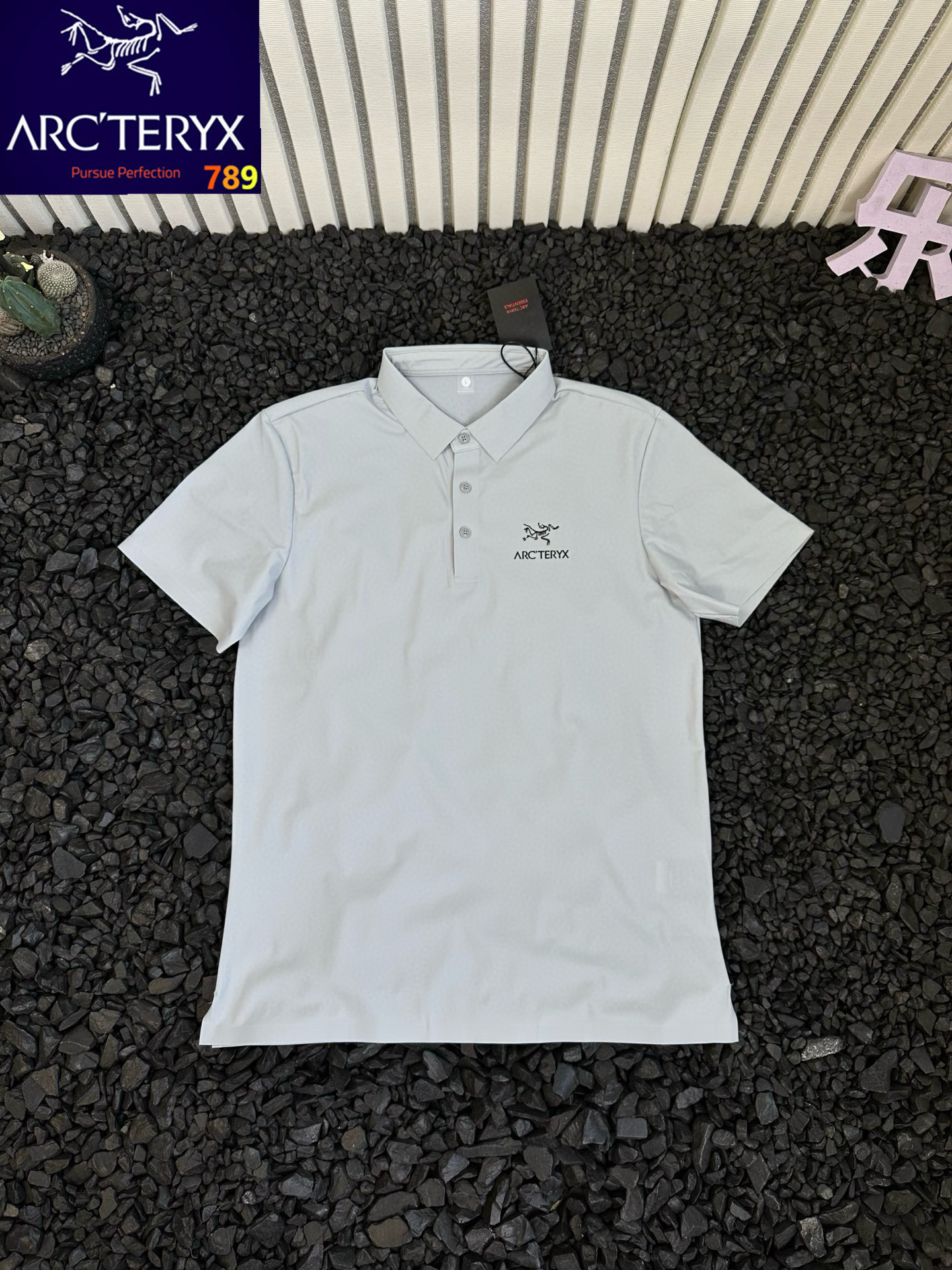 Arc'teryx Logo Print Ice-Silk Mesh Polo Shirt view