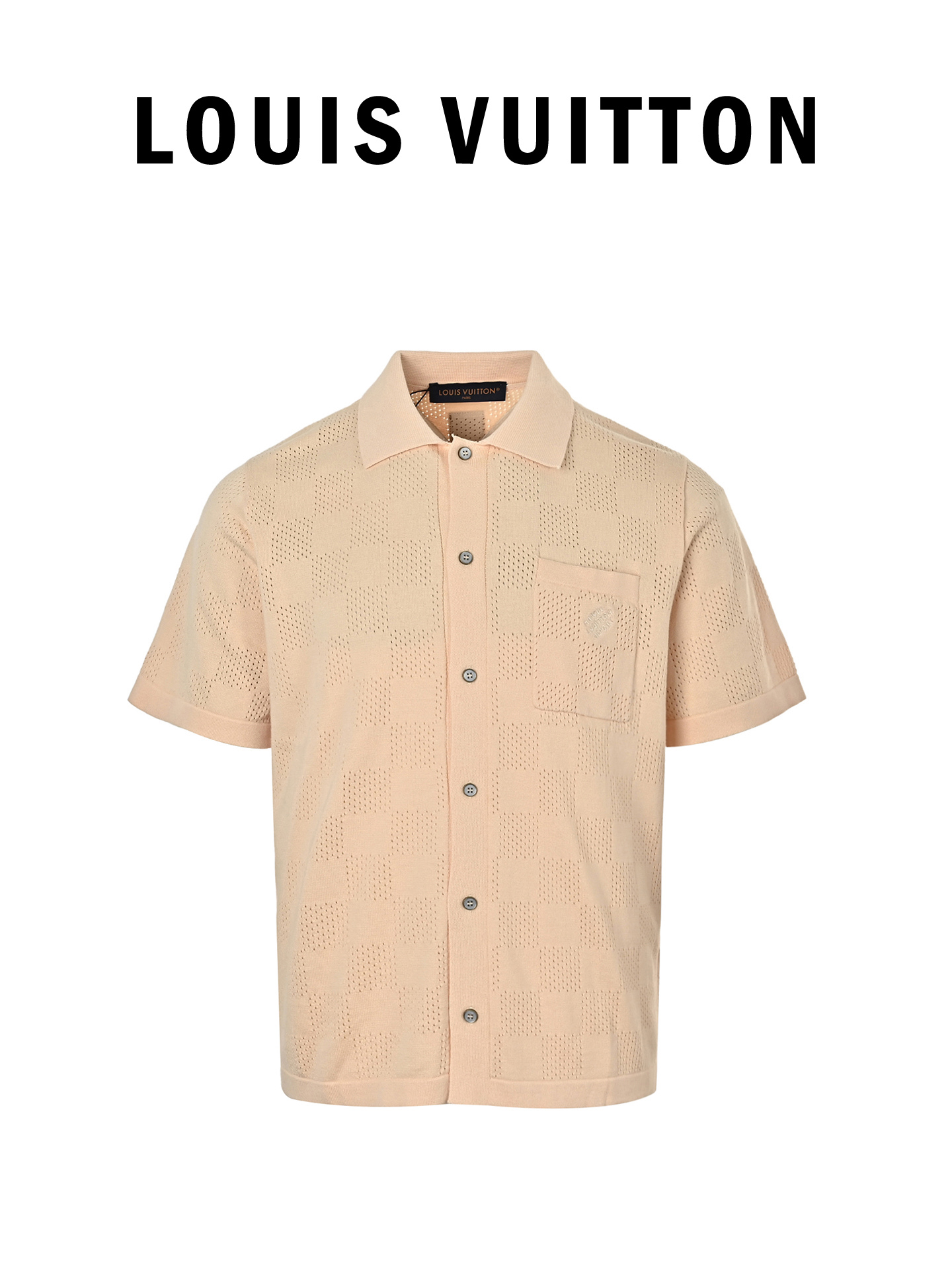 Louis Vuitton Damier Striped Short-Sleeve Shirt