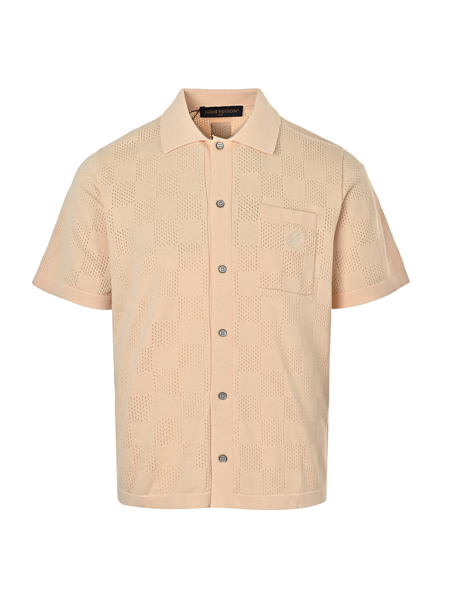 Louis Vuitton Damier Striped Short-Sleeve Shirt view