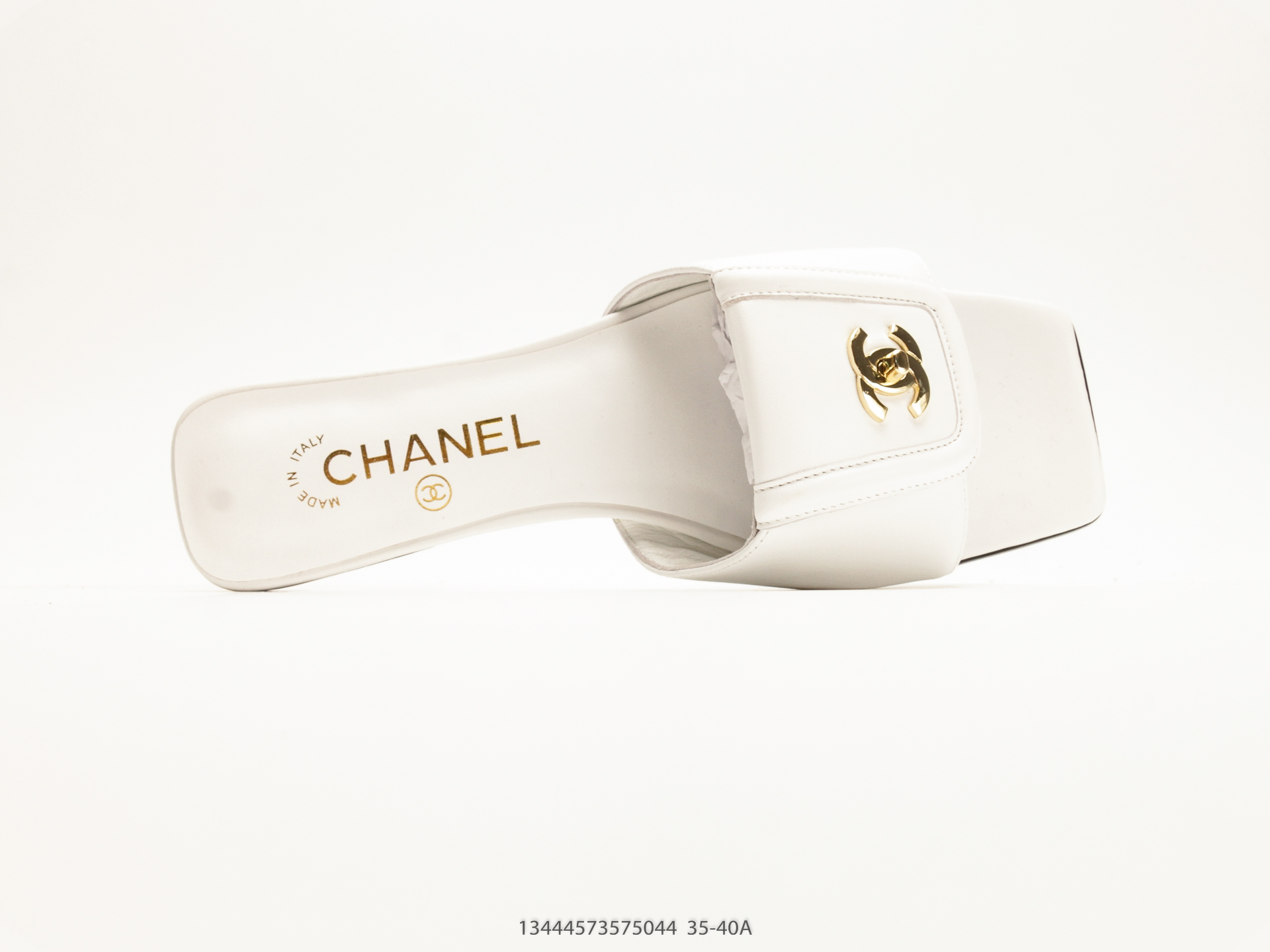 Chanel 26S Suede Calfskin Open-Toe Flat Slide view