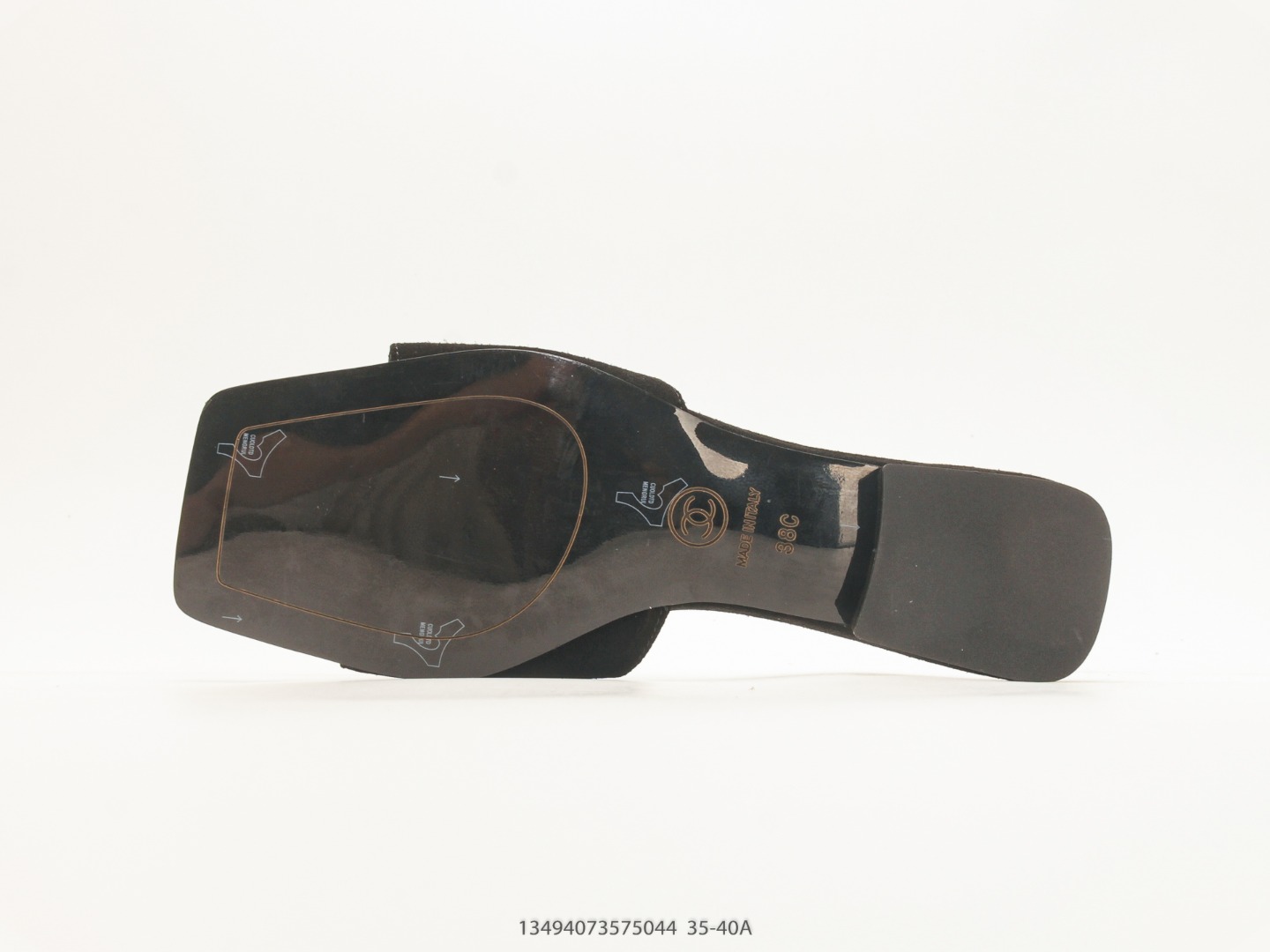 Chanel 26S Cut-Out Slide Sandal Black view