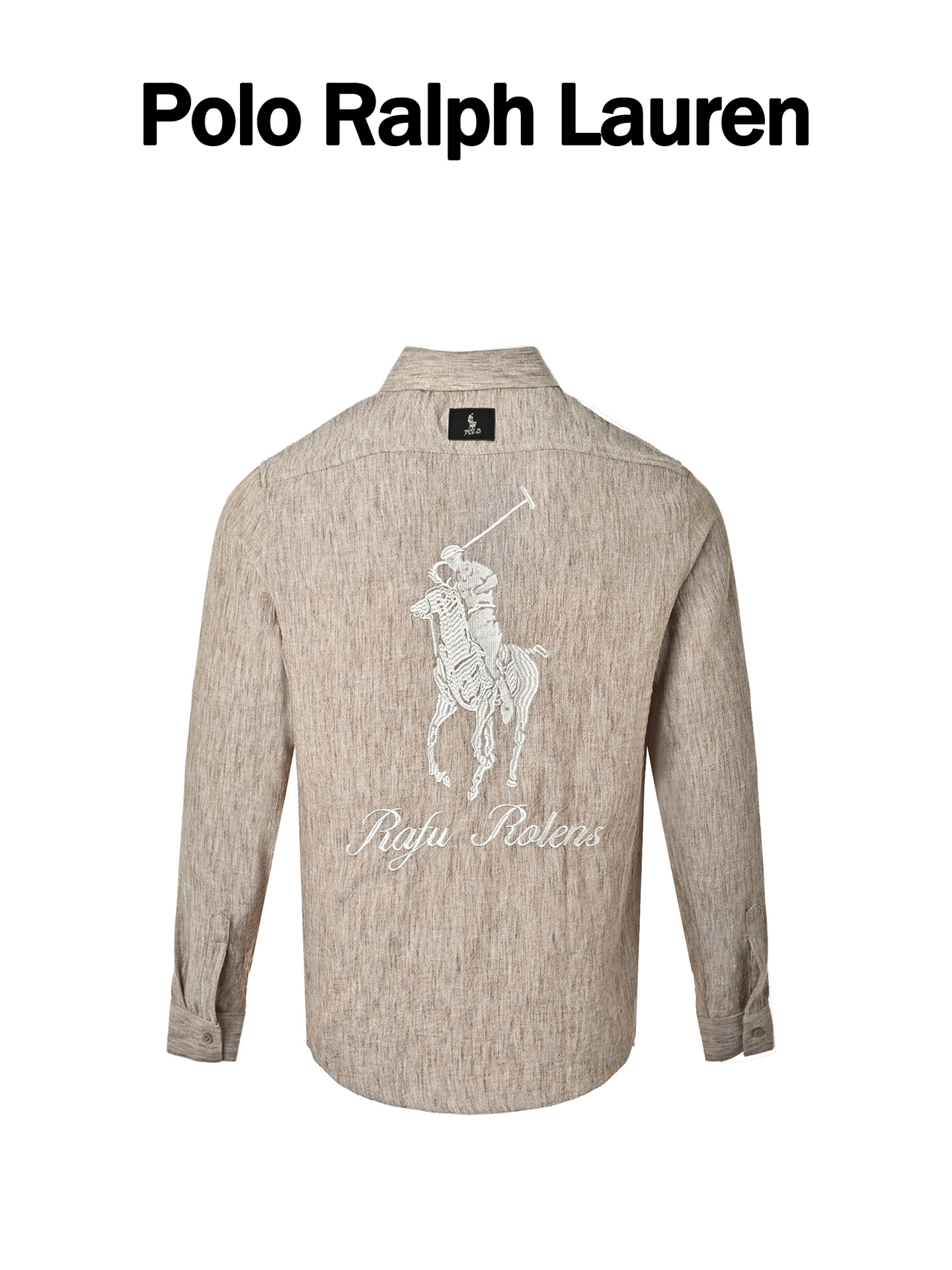 Polo Ralph Lauren Gold Thread Equestrian Linen Shirt view