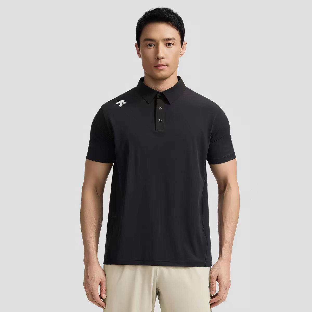 Descente Silicone Logo Sport Polo Shirt view