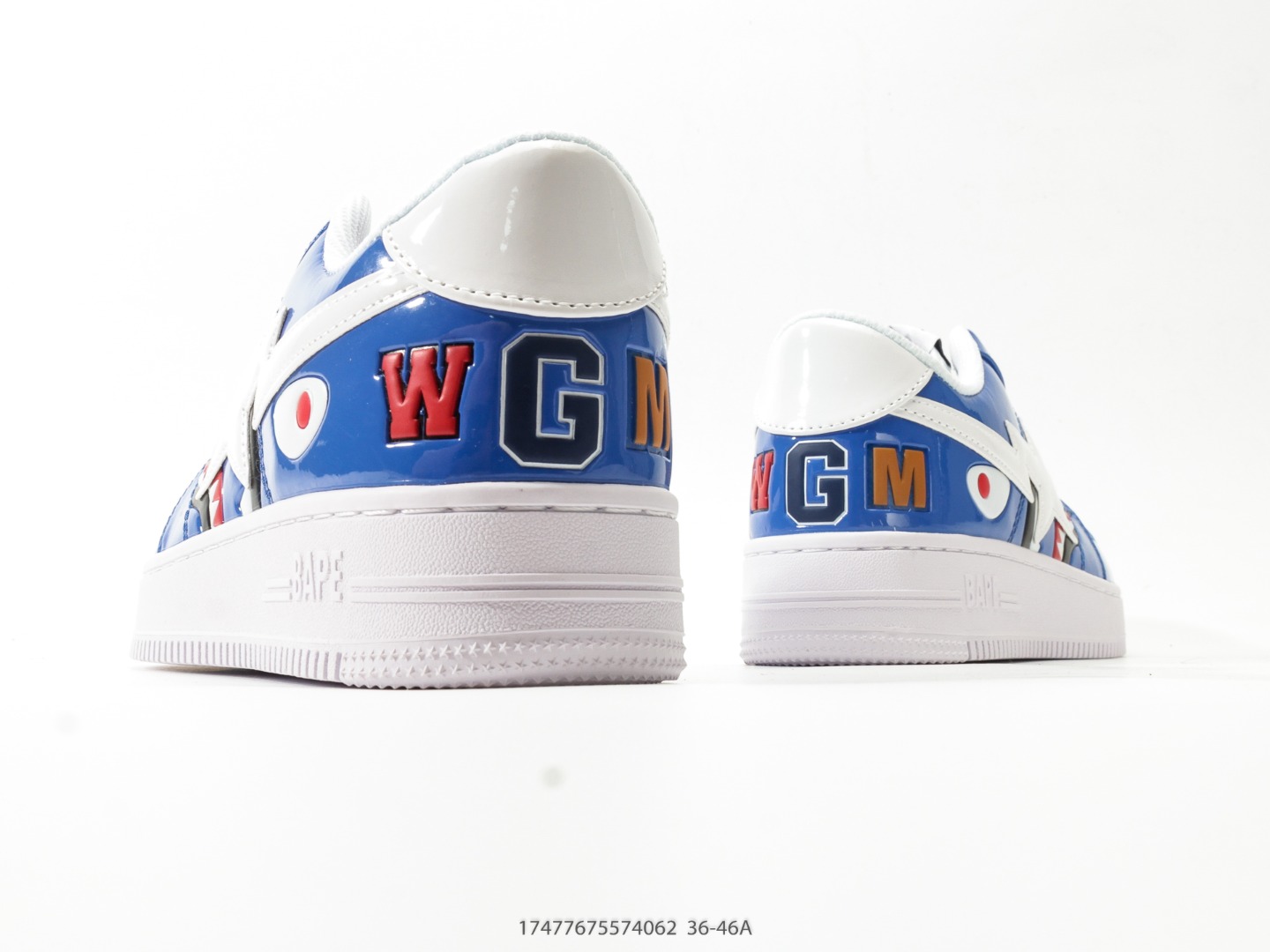 BAPE STA Classic Blue White view
